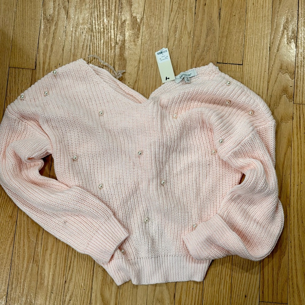 Francesca's Collections Soft Pink Turtleneck Sweater